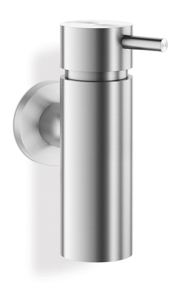 ZACK MANOLA Soap Dispenser Wall Mounted in Brushed Stainless Steel