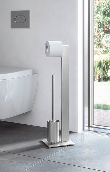 ZACK ATORE Toilet Butler in Brushed Stainless Steel