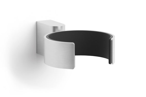 ZACK ATORE Hair Dryer Holder in Brushed Stainless Steel