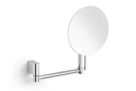 ZACK ATORE Cosmetic Mirror in Brushed Stainless Steel