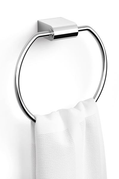 ZACK ATORE Towel Ring in Polished Stainless Steel