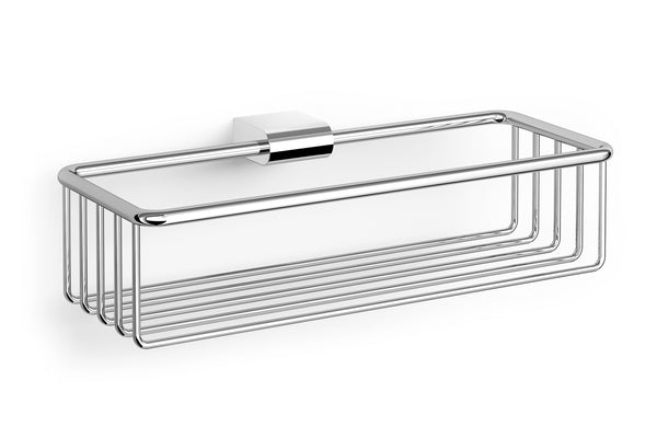 ZACK ATORE Shower Basket Small in Polished Stainless Steel
