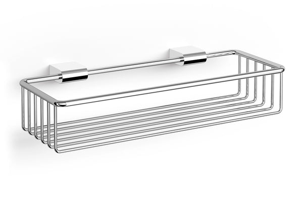 ZACK ATORE Shower Basket Large in Polished Stainless Steel